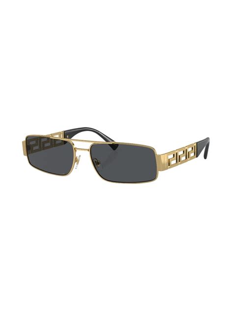 Versace Eyewear Óculos De Sol Retangular 